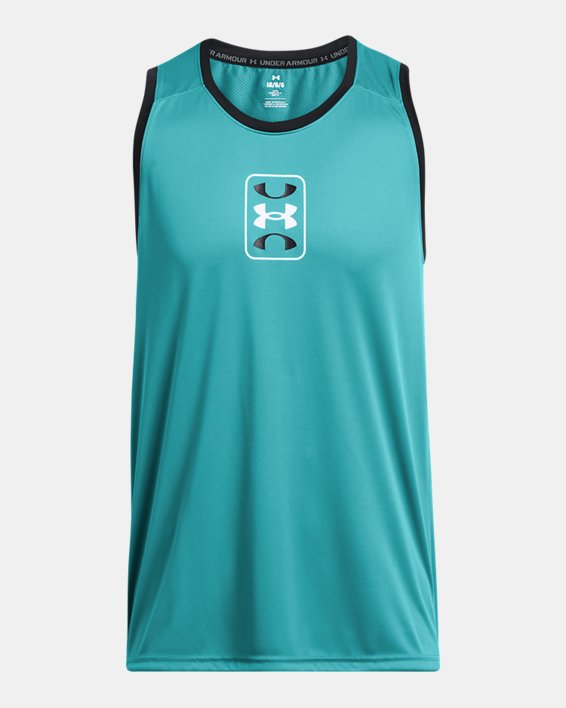 Men's UA Zone Performance Tank in Blue image number 3